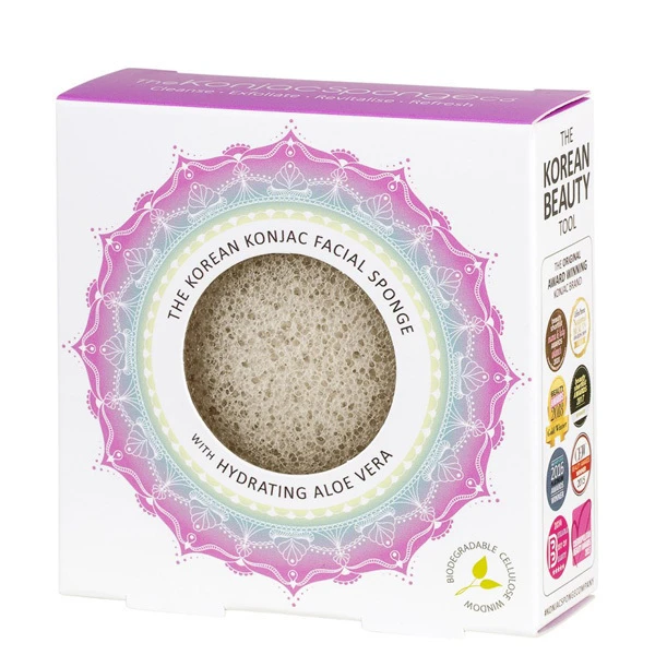 Eponge Konjac Aloe Vera - Peau Normale à Sèche 1 Eponge Konjac Aloe Vera - Peau Normale à Sèche