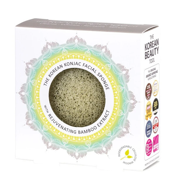 Eponge Konjac Extraits De Bambou - Peau Mature 1 Eponge Konjac Extraits De Bambou - Peau Mature
